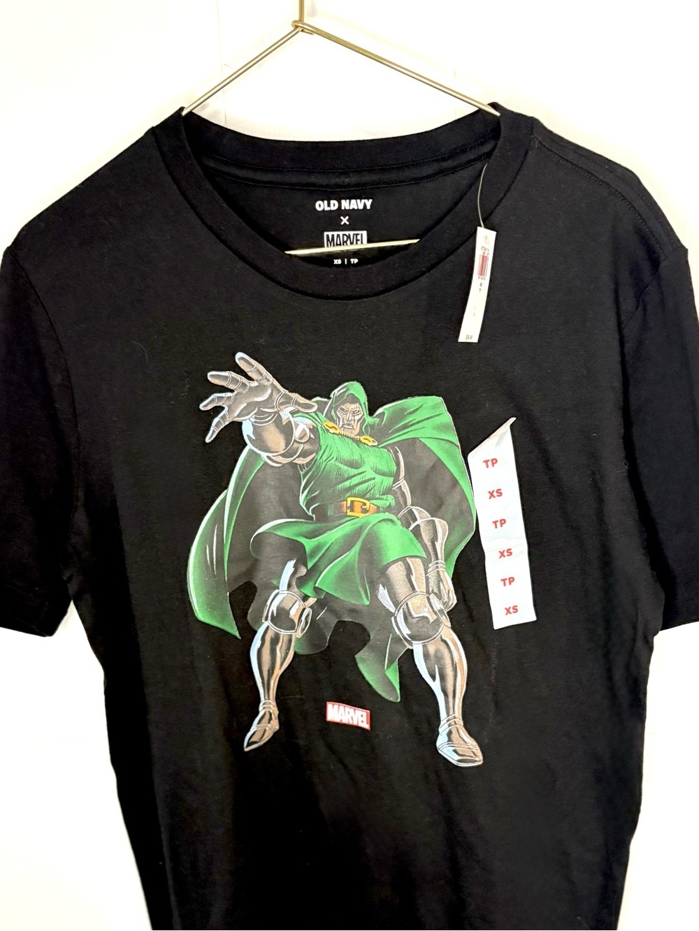 OLD NAVY x MARVEL Doctor Doom NWT Graphic T-Shirt Black XS - Picture 2 of 4